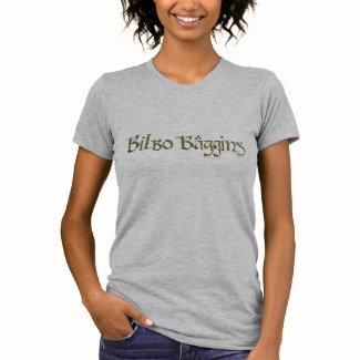 Bilbo Baggins Name Textured Tees