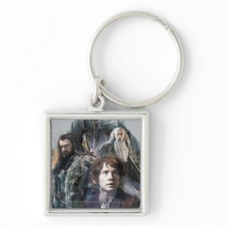 Bilbo, Thorin, and Gandalf Keychain