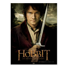 Bilbo with Sword Postcard