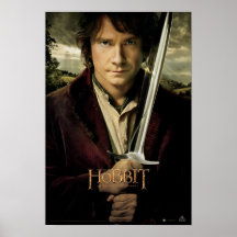 Bilbo with Sword Poster