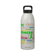 Bile Duct Cancer Awareness Collage Drinking Bottles