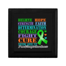 Bile Duct Cancer Believe Strength Determination Jewelry Boxes