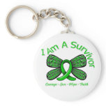 Bile Duct Cancer Butterfly I Am A Survivor Keychains