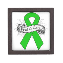 Bile Duct Cancer Find A Cure Ribbon Premium Trinket Box