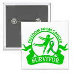 Bile Duct Cancer - Freedom From Cancer Survivor Pins