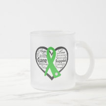 Bile Duct Cancer Heart Ribbon Collage Mug