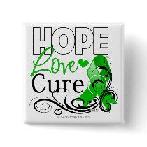 Bile Duct Cancer Hope Love Cure Pinback Button