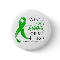 Bile Duct Cancer I Wear a Ribbon For My Hero Pin