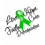 Bile Duct Cancer Love Hope Determination Tee Shirt