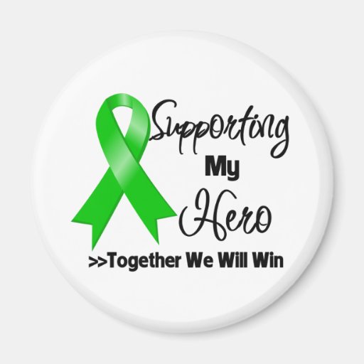 Bile Duct Cancer Supporting My Hero Refrigerator Magnet