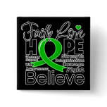 Bile Duct Cancer Typographic Faith Love Hope Button
