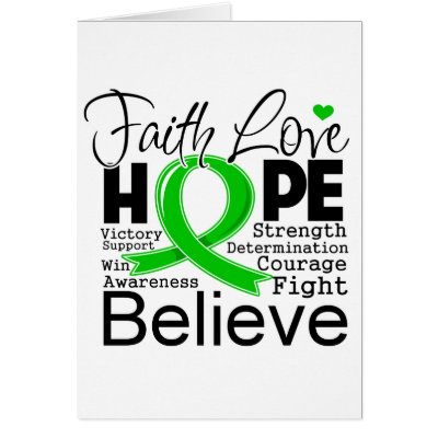 Bile Duct Cancer Typographic Faith Love Hope Greeting Cards by cancerapparel