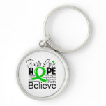 Bile Duct Cancer Typographic Faith Love Hope Keychains