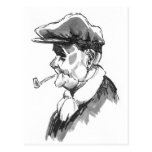 Bill and his Pipe Post Card