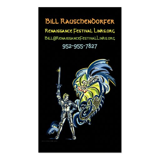 Bill Business Card Template (front side)