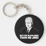 Bill Clinton: Better Blowjobs than No Jobs Key Chain