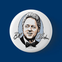 Bill Clinton For First Gentleman Button