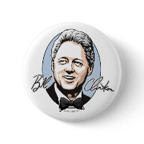 Bill Clinton For First Gentleman Button
