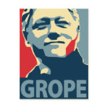 Bill Clinton - Grope: OHP Postcard