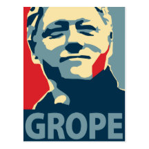 Bill Clinton - Grope: OHP Postcard