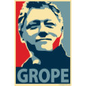 Bill Clinton - Grope: OHP Poster print