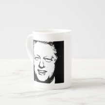 BILL CLINTON INK ART PORCELAIN MUG