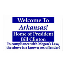 Bill Clinton: Sex Offender posters