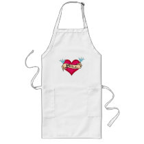 Bill - Custom Heart Tattoo T-shirts & Gifts Apron