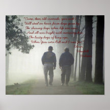 BILL & JOE Oliver W Holmes Dear Old Friends POSTER