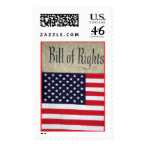 Bill of Rights and U.S. Flag postage by daysrays Bill of Rights and U.S. Flag postage