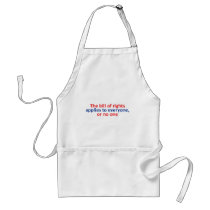 Bill of rights applies to everyone apron