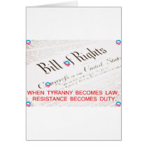 Bill Of Rights Greeting Card