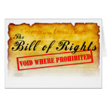 Bill of Rights - Void where prohibited cards