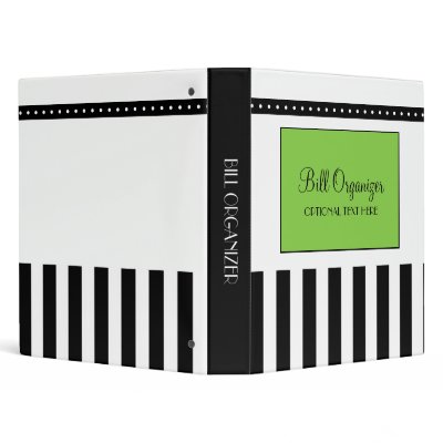 Bill Organizer Vinyl Binder by cami7669
