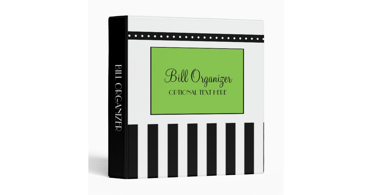 Bill Organizer Binder Zazzle