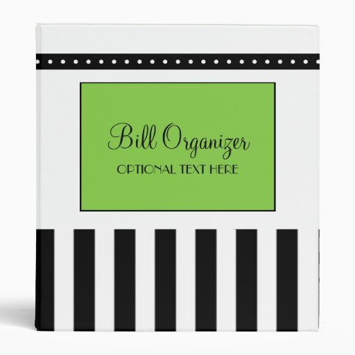 Bill Organizer Binder Zazzle