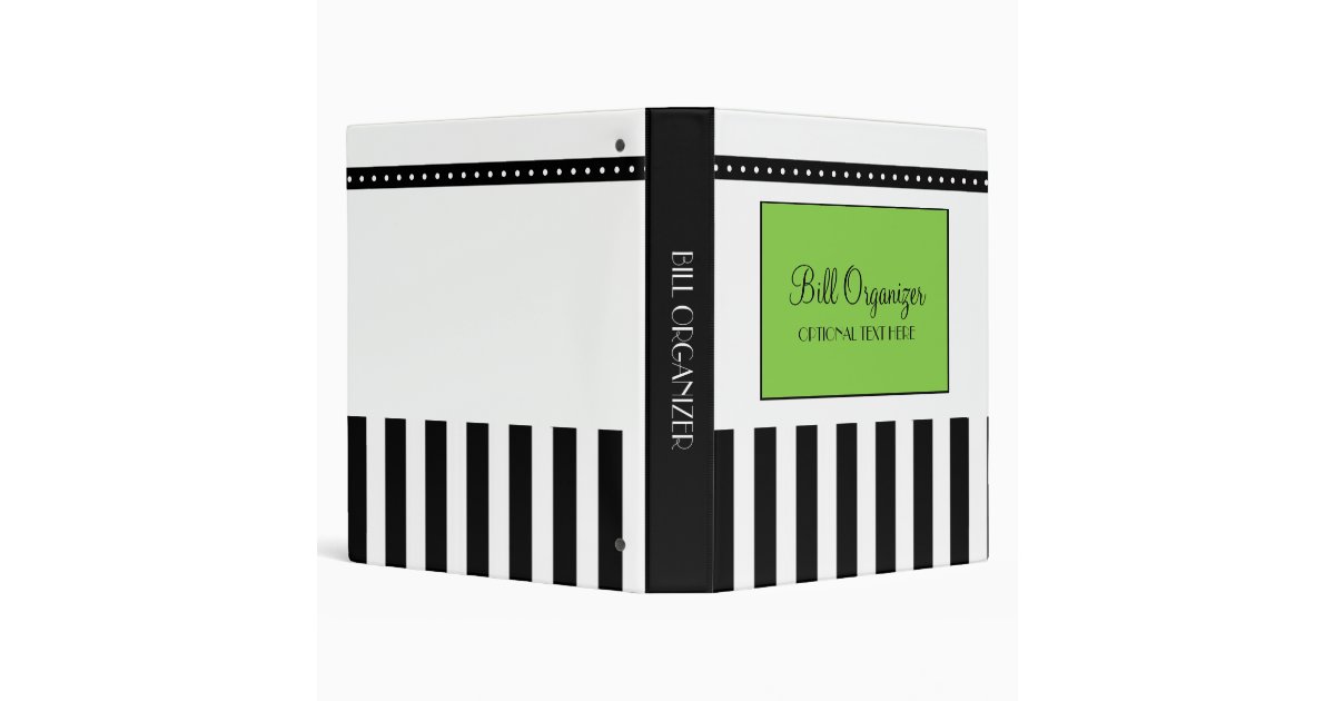 Bill Organizer Binder | Zazzle