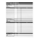 Bill Paying Schedule Sheets Letterhead Template