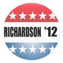 BILL RICHARDSON ROUND STICKER
