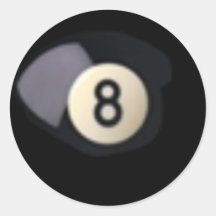 Billard Ball 8 Stickers