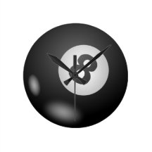 billards 8 ball clocks
