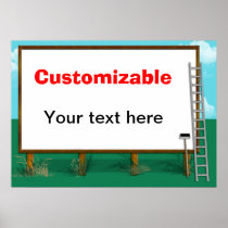 Billboard Greeting - Customizable Poster