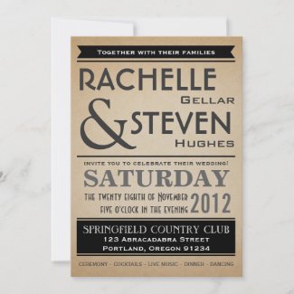 Billboard Wedding Collection Personalized Announcements