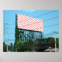 Billboard With Whatever You Want On It Poster