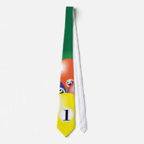 Billiard Background Custom Tie