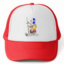 Billiard Ball Snowman Christmas Mesh Hats