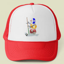 Billiard Ball Snowman Christmas hats