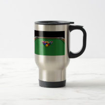 Billiard Balls on Table: 3D Model: Travel Mug