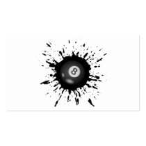 Billiard Explosion Business Card Templates