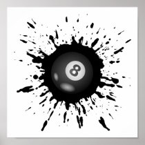 Billiard Explosion Print
